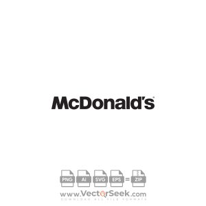 McDonald’s Black Text Logo Vector