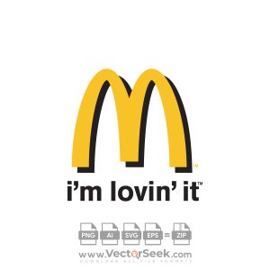 McDonald’s I'm lovin' it Black Logo Vector