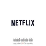 Netflix Black Text Logo Vector