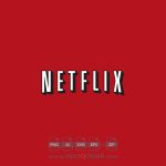 Netflix Red Backgroud Logo Vector