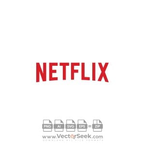 Netflix Red Text Logo Vector