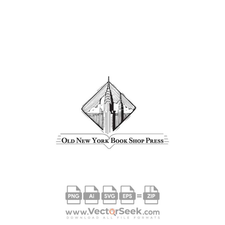 Old New York BookShop Logo Vector