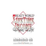 Realty World   Lifetime Income Logo Vector