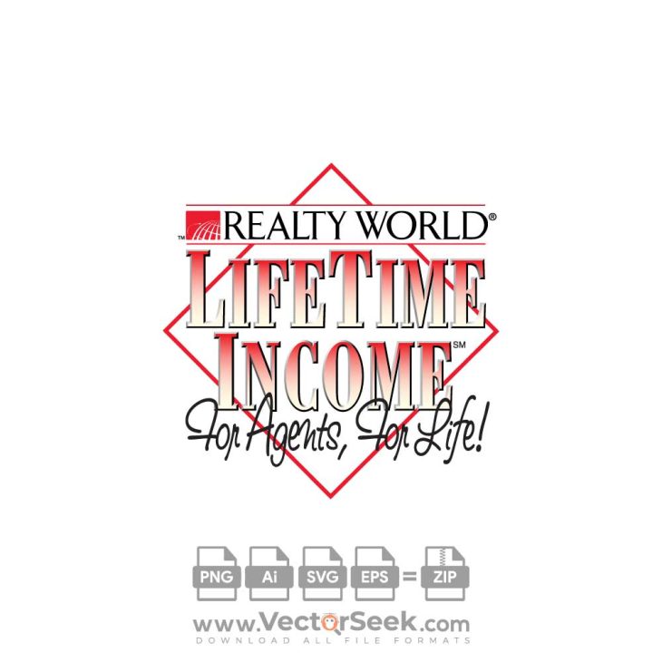 Realty World   Lifetime Income Logo Vector