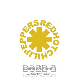 Red Hot Chili Peppers Logo Vector In Yellow