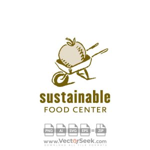 Sustainable Food Center Logo Vector