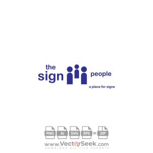 THE SIGN PEOPLE Logo Vector