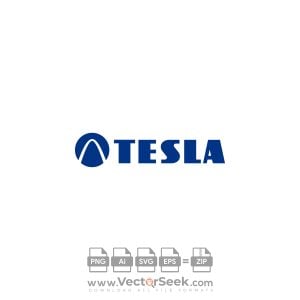 Tesla Blue Logo Vector