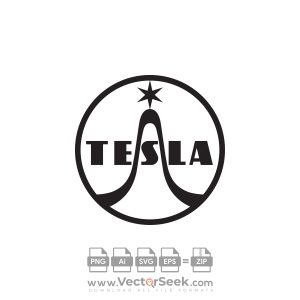 Tesla Vintage Logo Vector