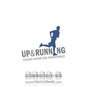 Up & Running Logo Vector