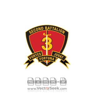 2nd Battalion 3rd Marine Regiment USMC Logo Vector