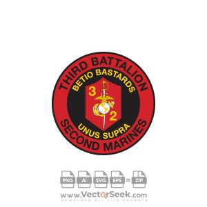 3rd Battalion 2nd Marine Regiment USMC Logo Vector