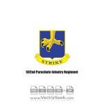 502nd Parachute Infantry Regiment Logo Vector