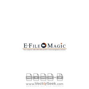 E File Magic Logo Vector