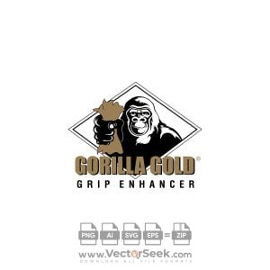 Gorilla Gold Logo Vector