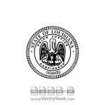 La. State Seal Logo Vector