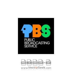 Old PBS (Public Broadcasting Service) Identity Logo Vector