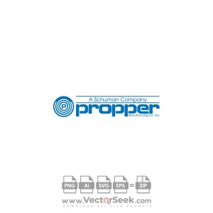 Propper Manufacturing Logo Vector