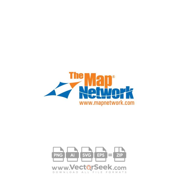 The Map Network Logo Vector