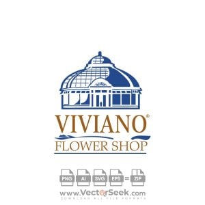 Viviano Flower Logo Vector