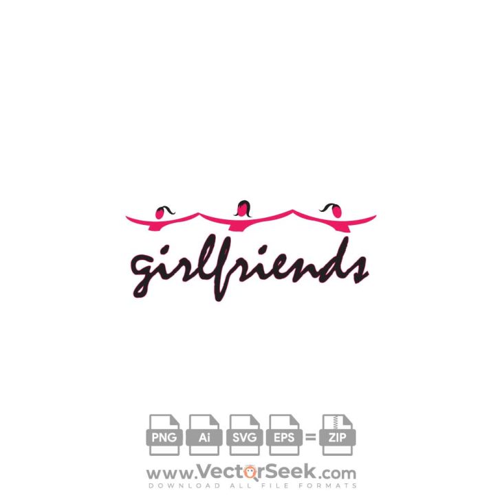 girlfriends women's fitness center Logo Vector