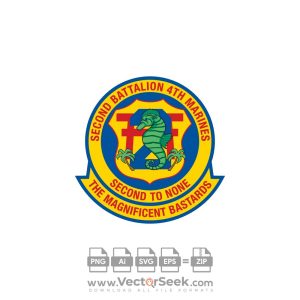 2nd Battalion 4th Marine Regiment USMC Logo Vector