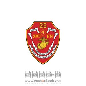 3rd Battalion 25th Marine Regiment USMCR Logo Vector