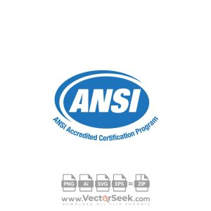 Ansi Accredited Certification Program Logo Vector