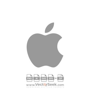 Apple Grey Logo Vector