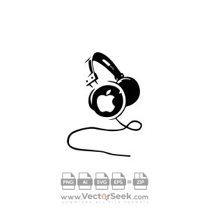 Apple Headphones Logo Vector