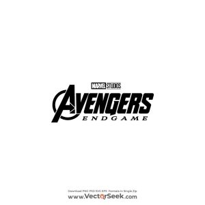 Avengers   Endgame Black Logo Vector