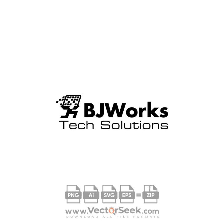BJWorks TechSolutions Logo Vector
