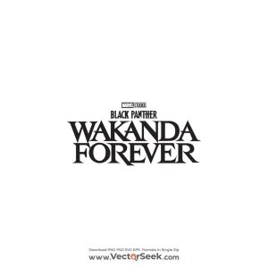 Black Panther Wakanda Forever Logo Vector