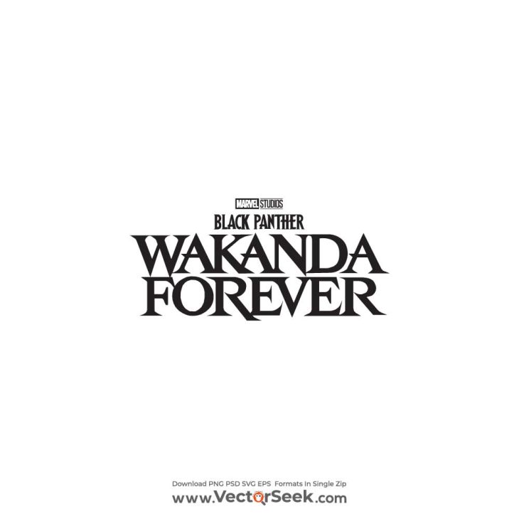 Black Panther Wakanda Forever Logo Vector - (.Ai .PNG .SVG .EPS Free ...