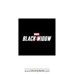 Black Widow with Black Background Logo Vector