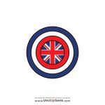 Captain Carter shield Logo Vector