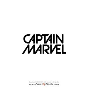 Captain Marvel Black Logo Vector