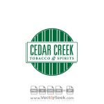 Cedar Creek Tobacco & Spirits Logo Vector