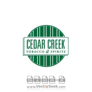 Cedar Creek Tobacco & Spirits Logo Vector