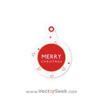 Christmas Gift Circular Tag