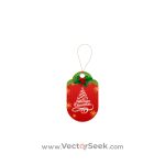 Christmas Gift Red Tag