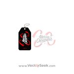 Christmas Gift Tag Black