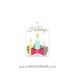 Christmas Gift Tag Candles