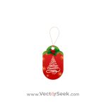 Christmas Gift Tag Red