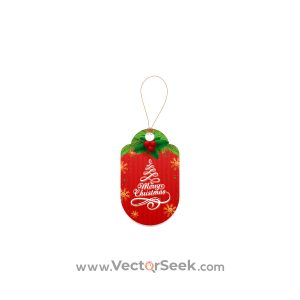 Christmas Gift Tag Red