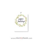 Christmas Holidays Gift Tag