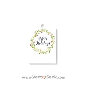 Christmas Holidays Gift Tag