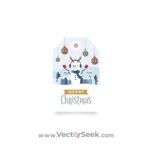 Christmas Snowman Gift Tag