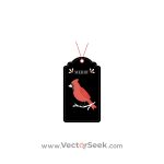 Christmas Sparrow Tag