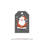 Christmas Tag Santa